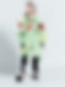 Kinder Gemusterte Oversized Hoodie FT053