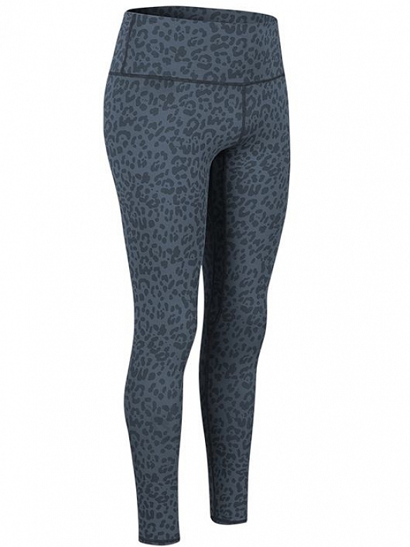 Damen Leopard High Waist Hohe elastische Tights FH017