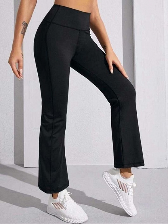 Damen Ausgestellte Sporthose mit Schlitzen FH049