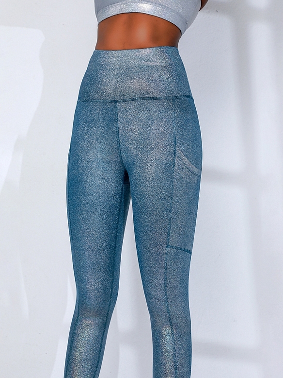 Damen Atmungsaktive Yogahose Sporttights mit Hoher Tailie FH231