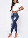 Damen Skinny Regular Ripped Jeans FH181
