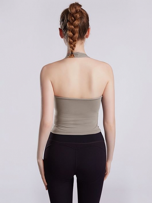 Damen Neckholder-Sporttop mit BH FH029