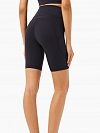 Damen Hohe elastische Shaping Sport-Radlershorts mit Taschen FH019