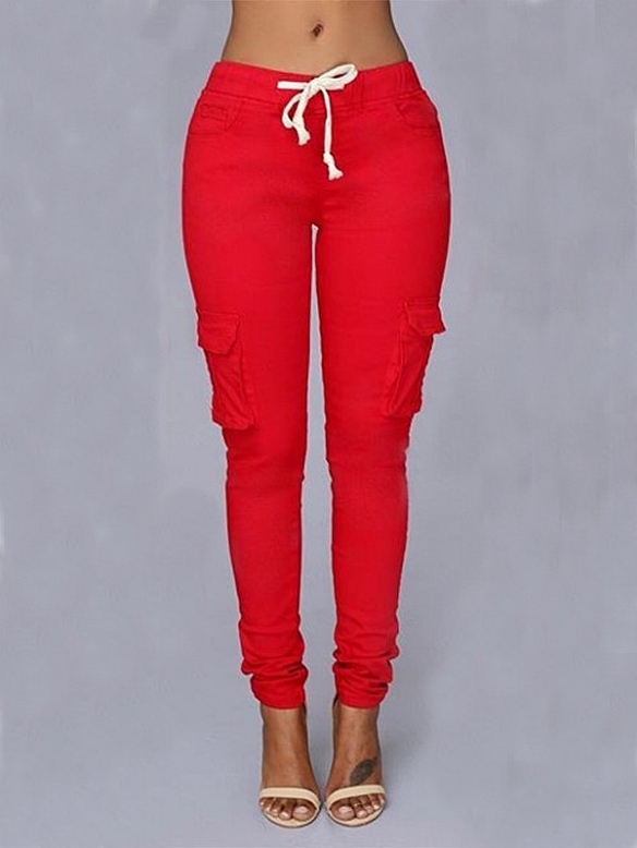 Damen Slim Fit Cargohose FH133