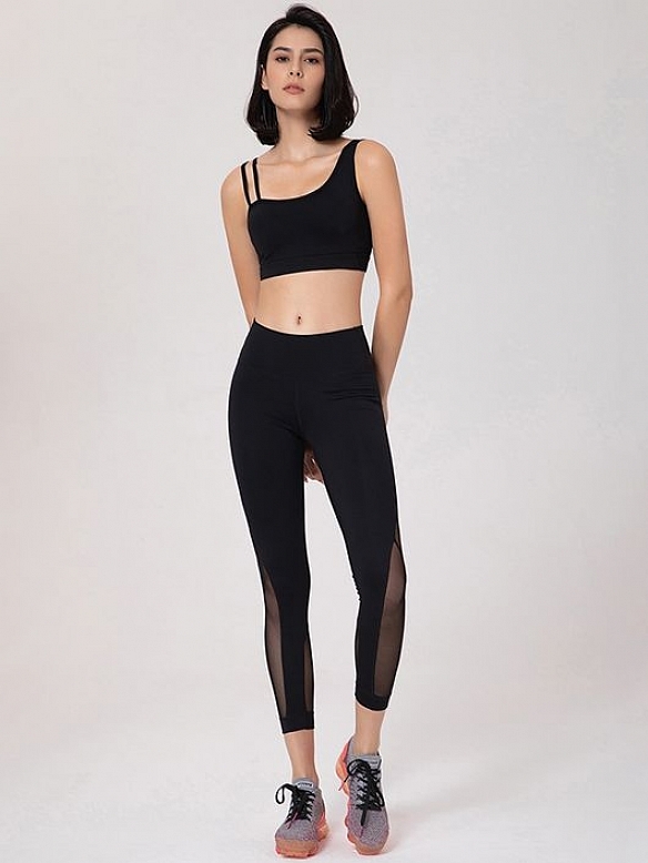 Damen Schnelltrocknendes Sport-Set mit Meshdetails FA011