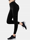 Damen Hohe elastische High Waist Shaping-Sporttights FH063