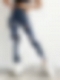 Damen Jeans-Leggings mit markanten Used-Details FH068
