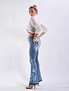 Damen Flare Regular Jeans FH167