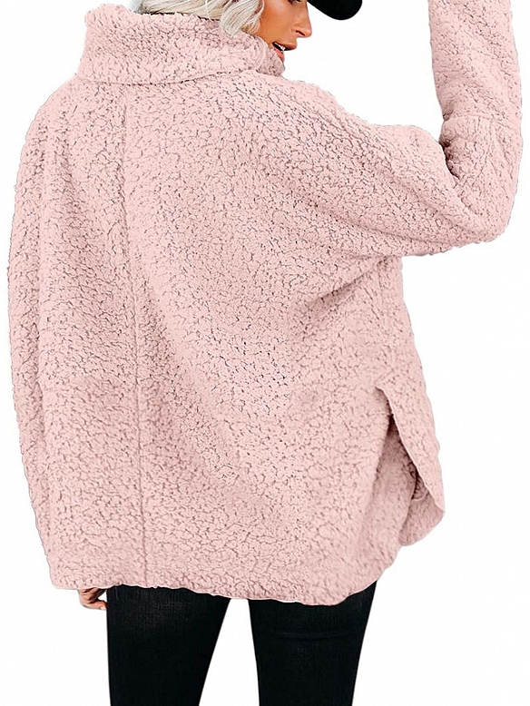 Damen Weite Plüschjacke für Frauen QX034