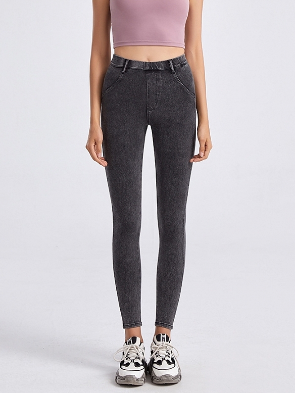 Damen High Waist Jeans-Leggings FH208