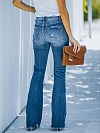 Damen Flare Jeans mit Destroyed-Details FH169