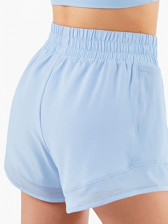 Damen High Waist Sportshorts mit Tights FH018