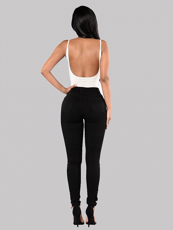 Damen Shaping-Tights mit Destroyed-Details FH092