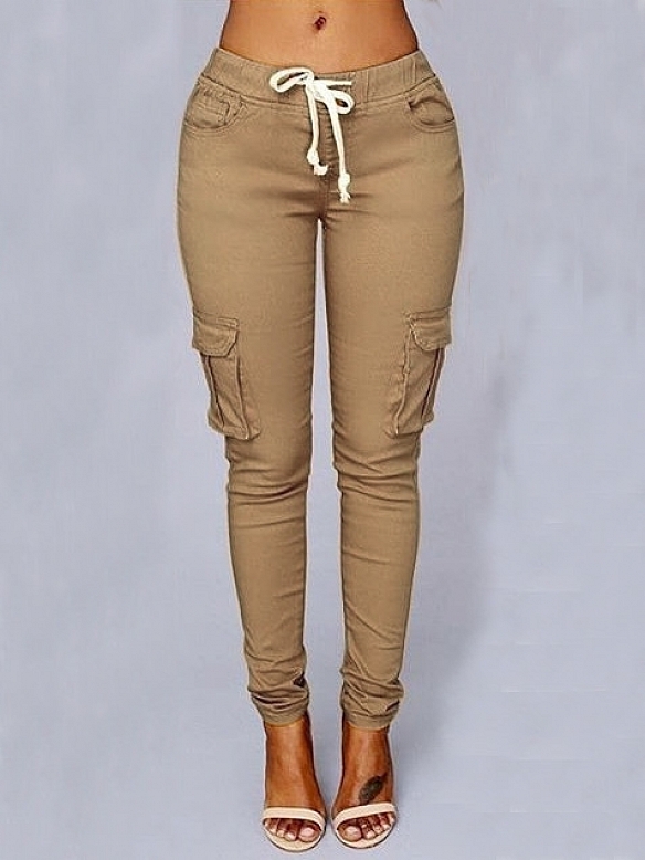 Damen Slim Fit Cargohose FH133