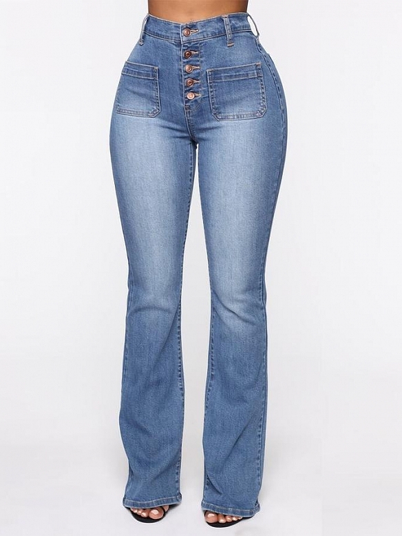 Damen Flare High Waist Jeans FH153