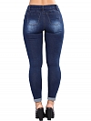 Damen Skinny Ankle Jeans mit Destroyed-Details FH155
