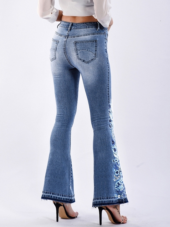 Damen Flare Regular Jeans FH167