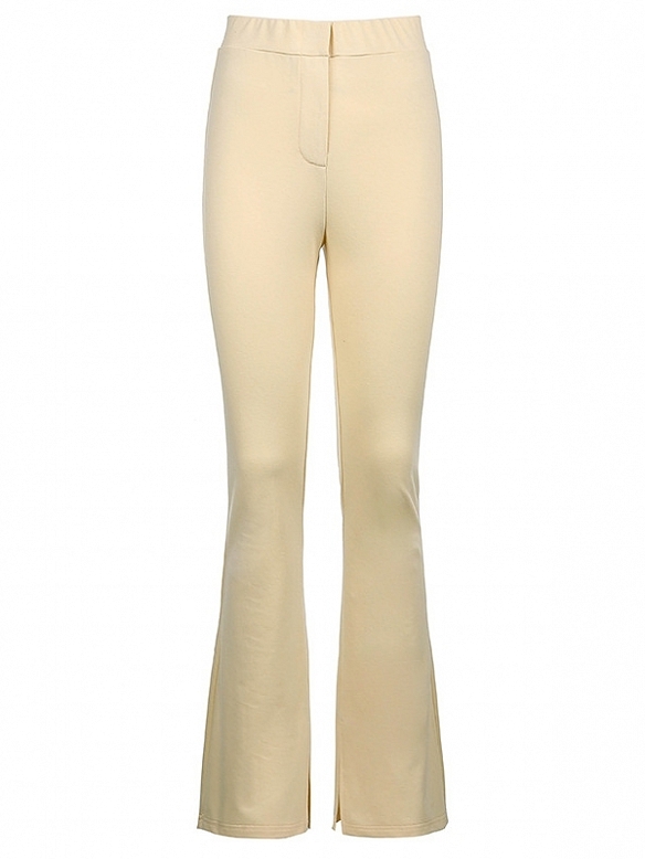 Damen Hohe elastische Ausgestellte Sporthose mit Hoher Tailie FH234