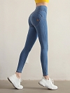 Damen Push Up High Waist Sporttights Jeans-Leggings FH214