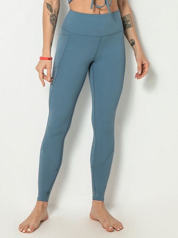 Damen High Waist Shaping-Tights mit Taschen FH004