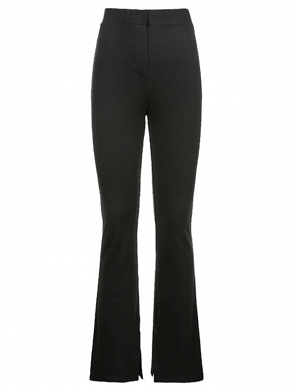 Damen Hohe elastische Ausgestellte Sporthose mit Hoher Tailie FH234