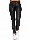 Damen Skinny High Waist Leggings aus Lederimitat FH212