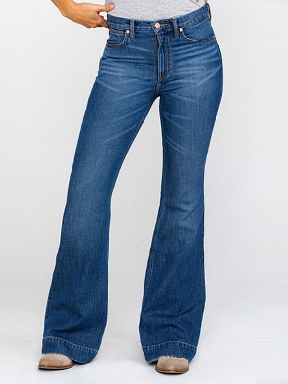 Damen Classic Flare High Waist Jeans FH154