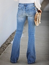 Damen Flare Jeans mit Destroyed-Details FH200
