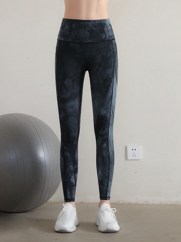 Damen Batik High Waist Push Up Sporttights Leggings FH217