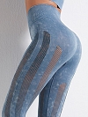Damen Seamless High Waist Leggings mit Mesheinsätzen FH015