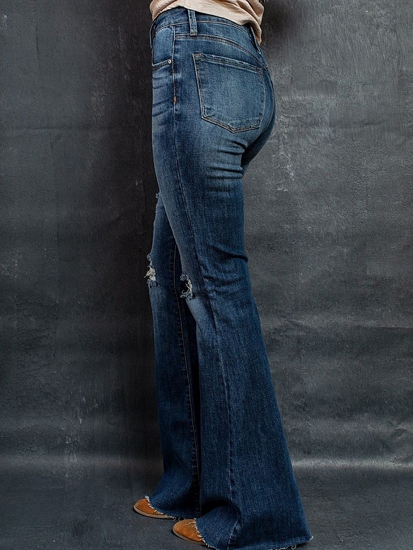 Damen Flare High Waist Jeans FH097