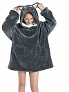 Kinder Gemusterte Oversized Hoodie FT054