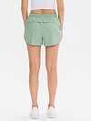 Damen Zweilagige Laufshorts Schnelltrocknende Sportshorts mit Tights FH024