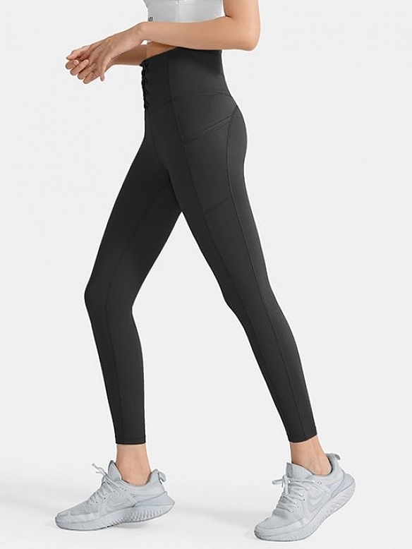 Damen High Waist Shaping-Tights mit breitem Taillenband FH043