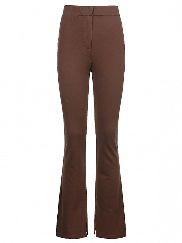 Damen Hohe elastische Ausgestellte Sporthose mit Hoher Tailie FH234