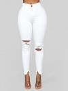 Damen Skinny High Waist Ripped Jeans FH166
