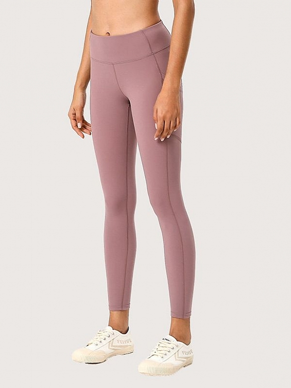 Damen High Waist Sport-Tights mit Taschen FH082