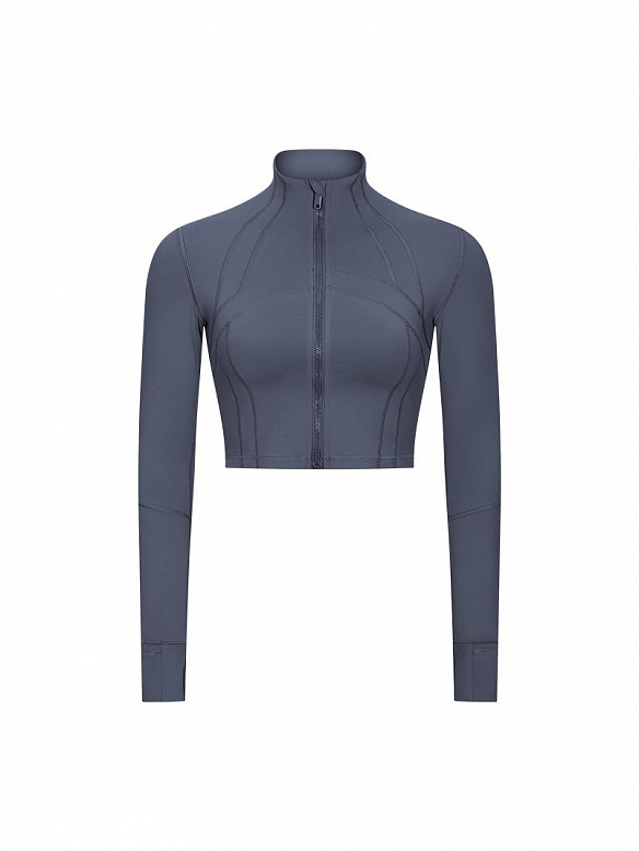 Damen Cropped Sportjacke Kurze Sportjacke FT033