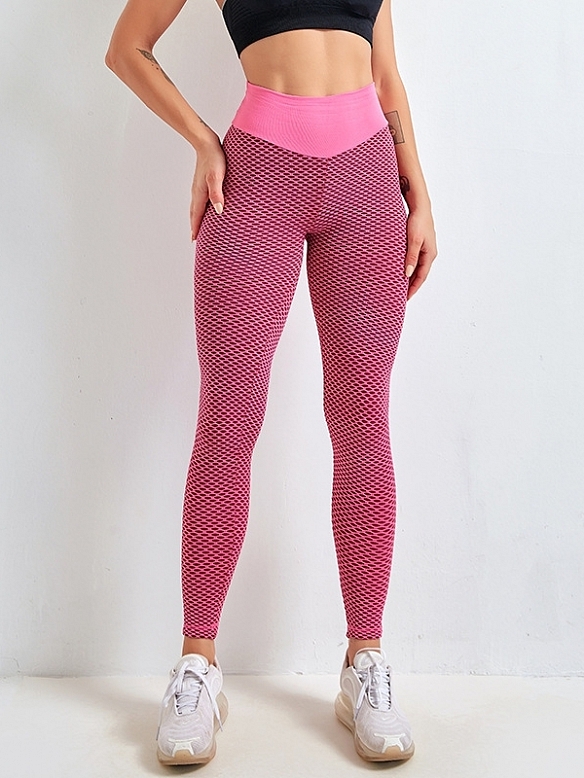 Damen Hohe Taille Yogahose Seamless Sporttights FH242