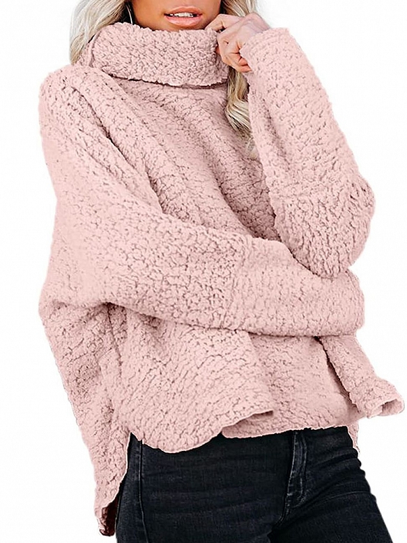 Damen Weite Plüschjacke für Frauen QX034