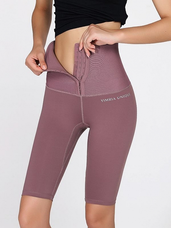 Damen High Waist Shaping-Shorts mit Haken-Reihen FH061