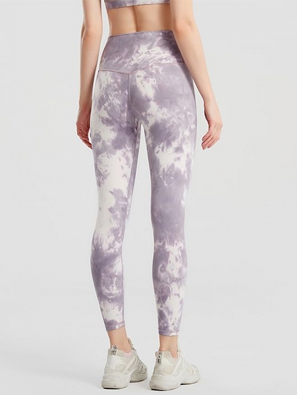 Damen High Waist Push Up Leggings mit Batikmuster FH051