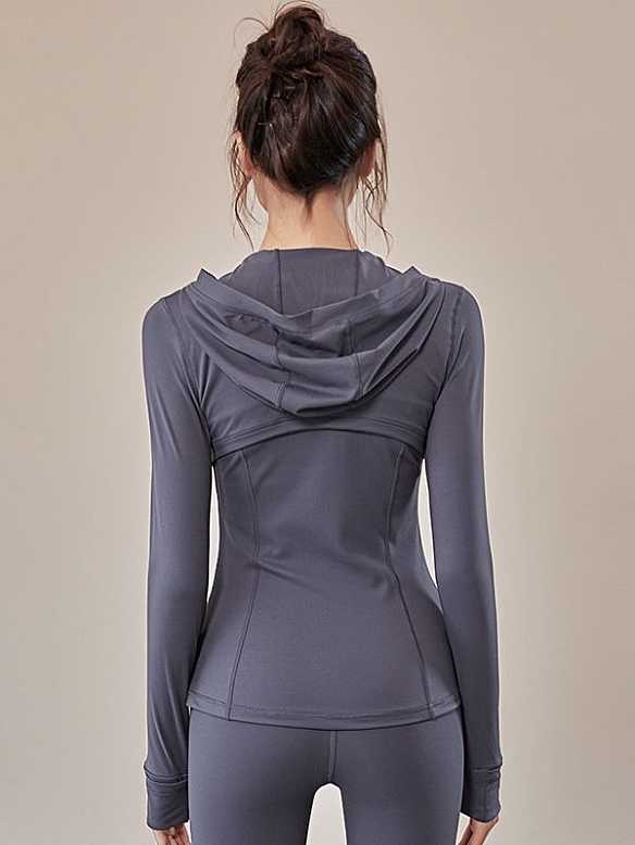 Damen Sportliche Kapuzenjacke FT034