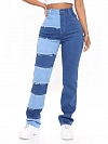 Damen Wide High Jeans mit Farbblock FH124