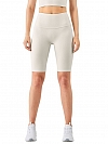Damen Gerippte High Waist Radlershorts FH013