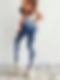 Damen Jeans-Leggings mit markanten Used-Details FH068