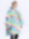 Kinder Gemusterte Oversized Hoodie FT053