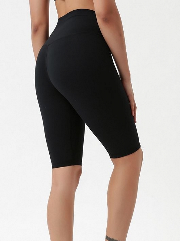 Damen Atmungsaktive Kurze Yogahose Shaping-Sportshorts FH031