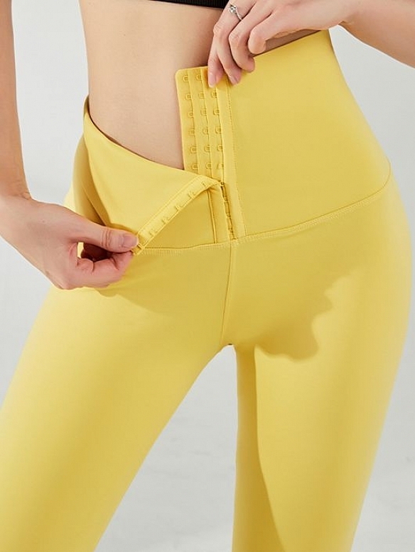 Damen High Waist Shaping-Tights mit Haken-Reihen FH041