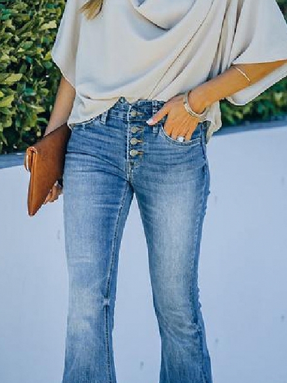 Damen Flare Jeans FH224